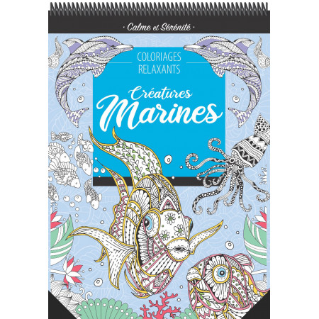 Relax-Art Créatures marines - BlocPad Spirale