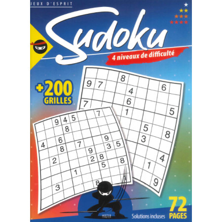 Sudoku - 4 niveaux de difficulté +200 grilles