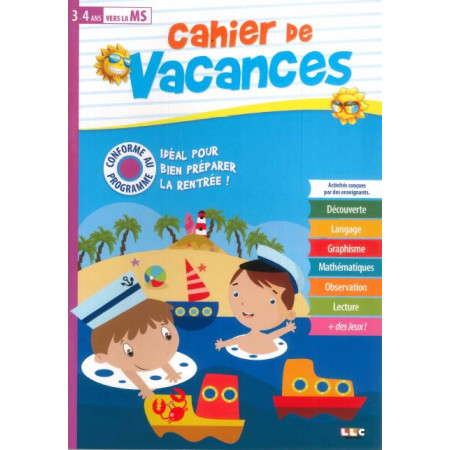 Cahier de Vacances - Vers la MS