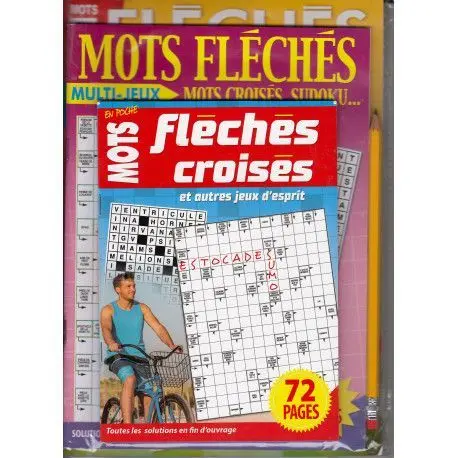 Pochette - 3 mots fléchés + 1 crayon