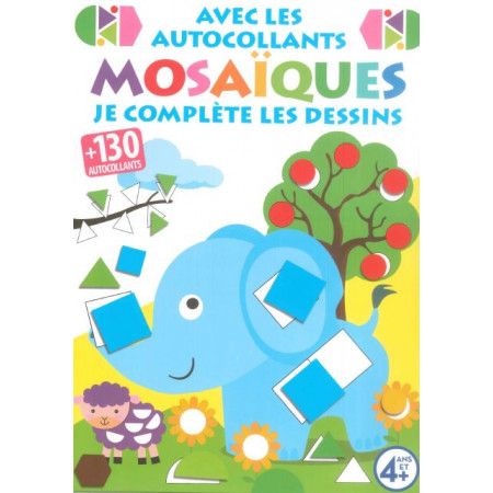 ALDI - Pochette - Avec les autocollants mosaïques je complète les dessins