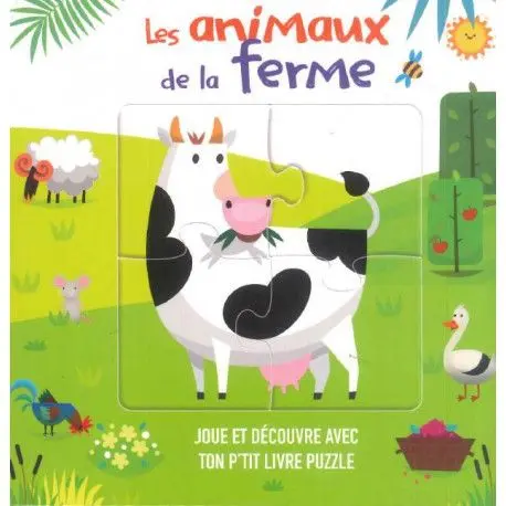 Mon P’tit livre puzzle - Les animaux de la ferme