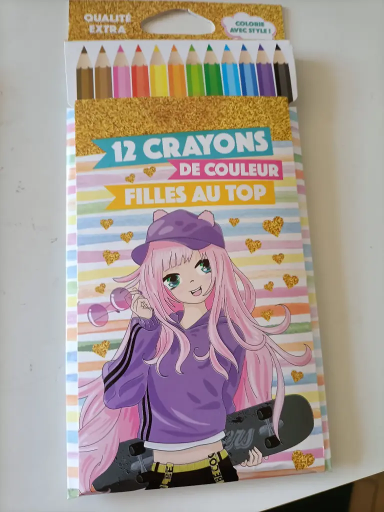 Pack de 12 crayons de couleur - FASHION