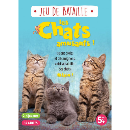 Boite - Jeu de bataille - Les Chats amusants