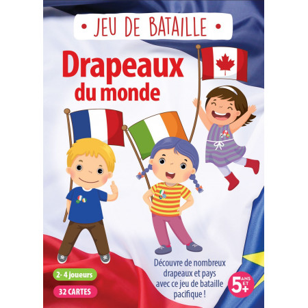Boite - Jeu de bataille - Drapeaux du monde