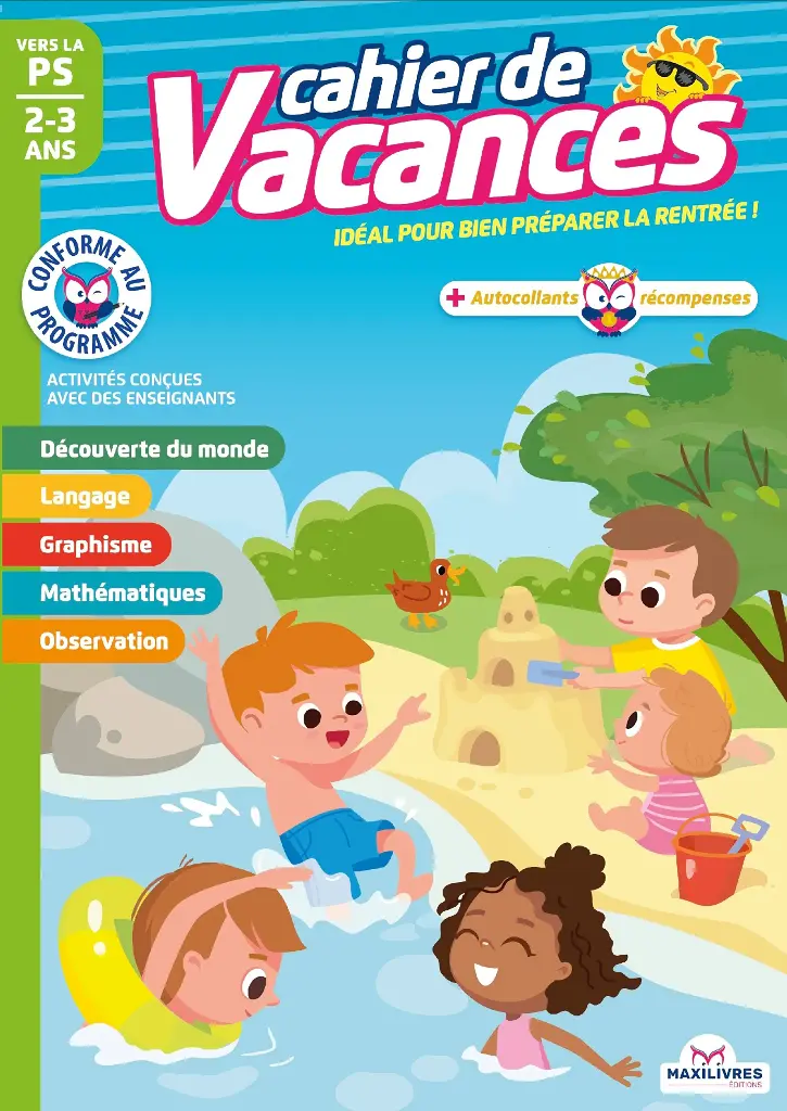 Cahier de vacances - Vers PS 2-3 ans - 1