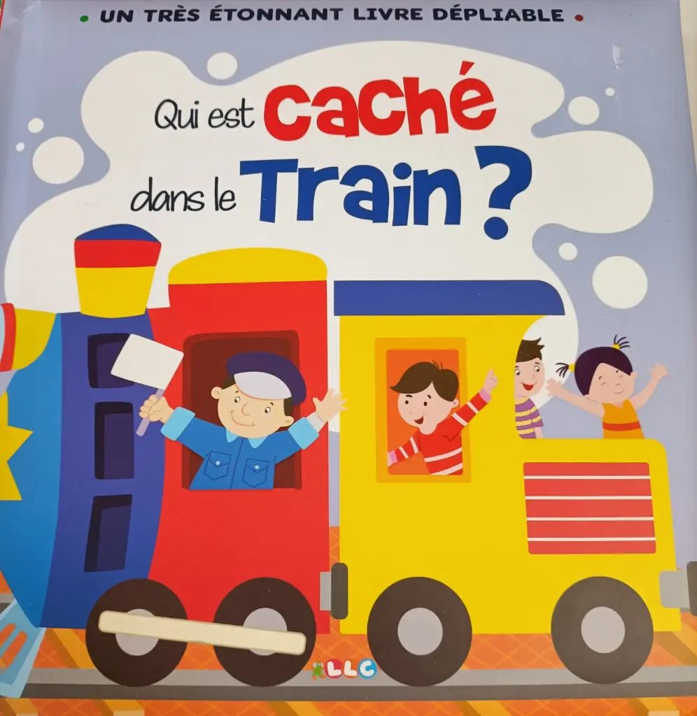 QUI EST CACHÉ DANS LE TRAIN - Livre à déplier