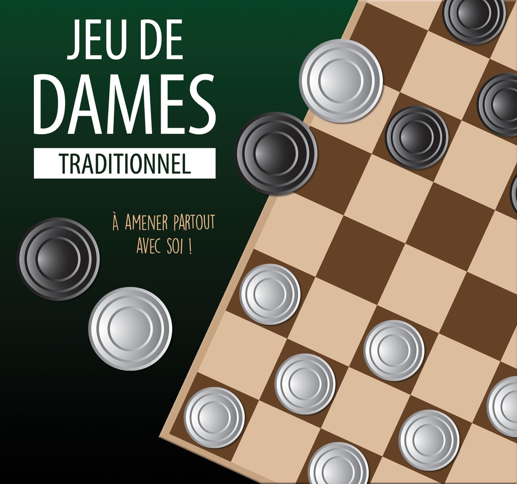Boîte de jeu - Jeu de dames traditionnel