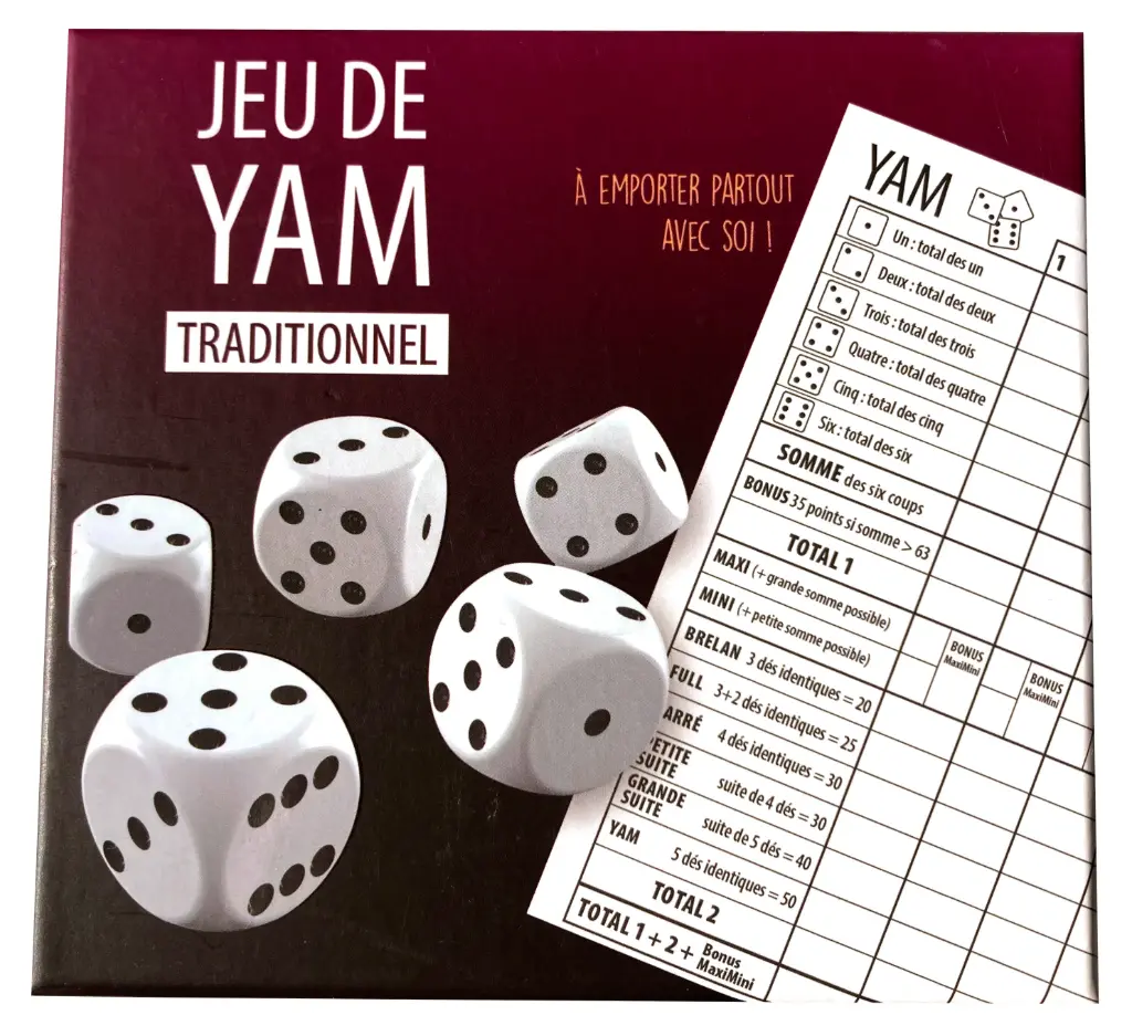Boîte - Jeu de Yam traditionnel