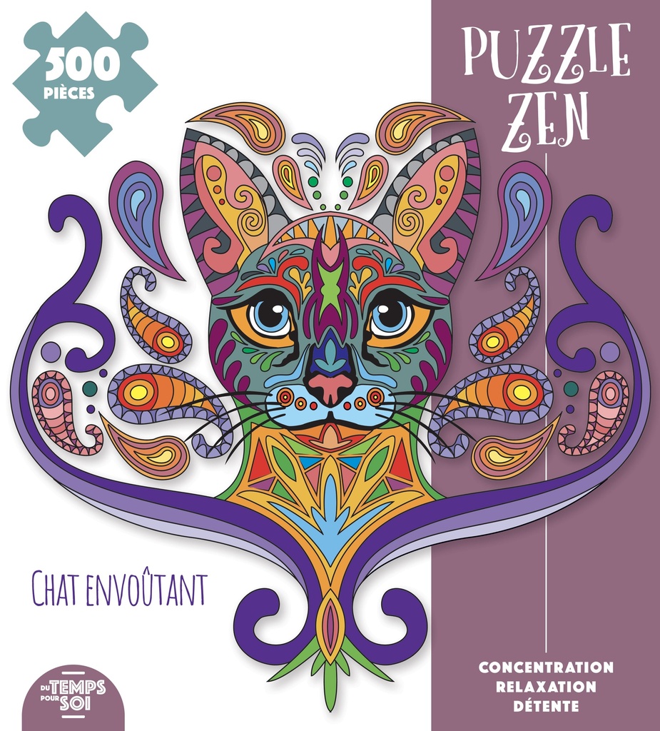 Puzzle Zen - Chat envoûtant (500 pièces)