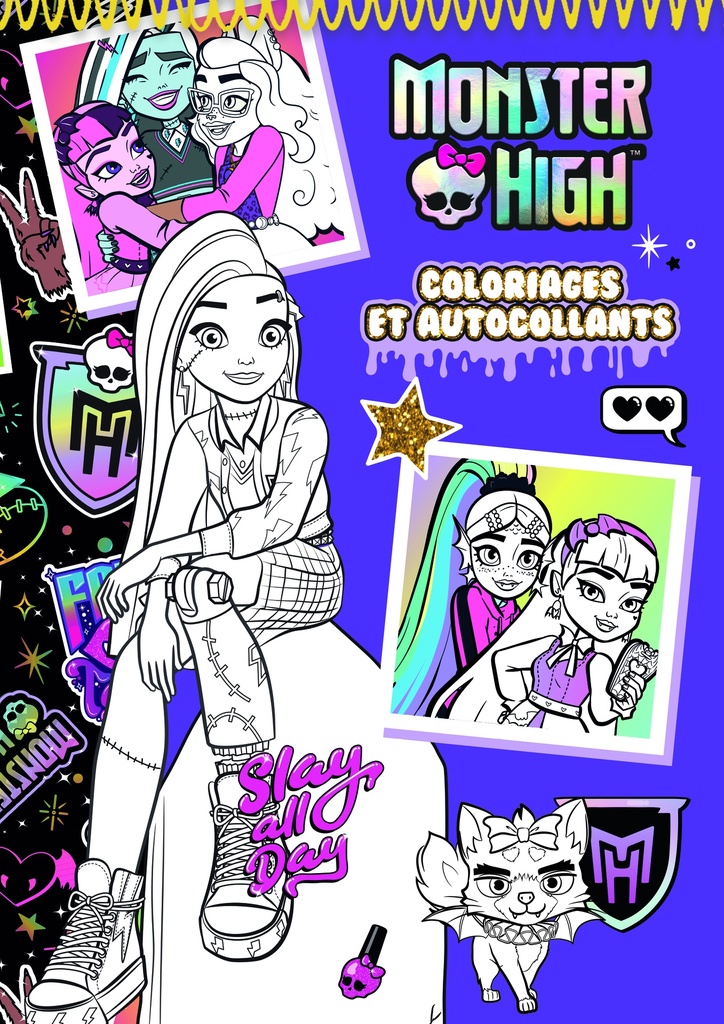 MONSTER HIGH - Coloriages et autocollants