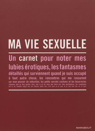 Ma vie sexuelle