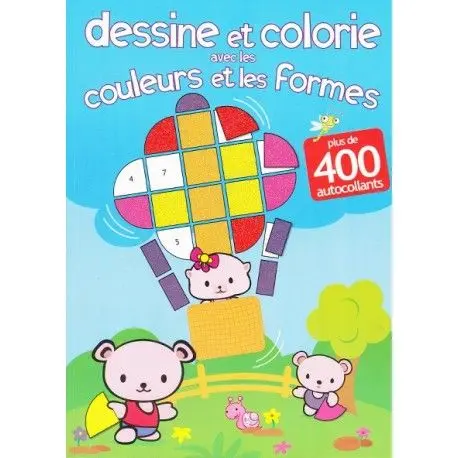 Dessine et colorie avec les couleurs et les formes