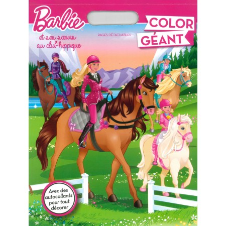 Color géant - Barbie et ses sœurs au club hippique