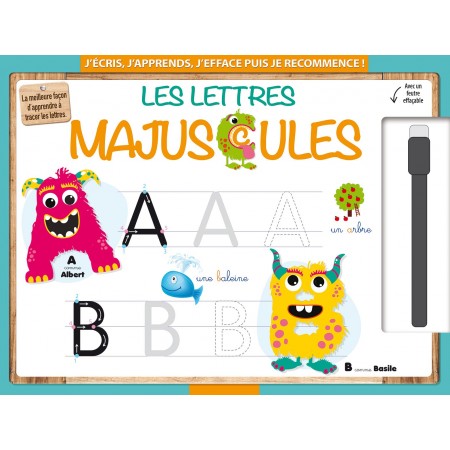 Ardoise effaçable - Les lettres majuscules