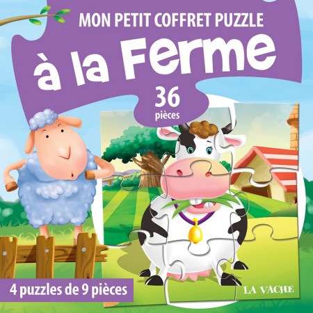 Mon petit coffret puzzle - à la ferme