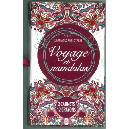 Voyage et mandalas anti-stress - TRAVEL KIT