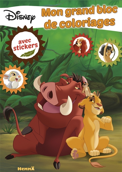 Disney - Mon grand bloc de coloriage avec stickers