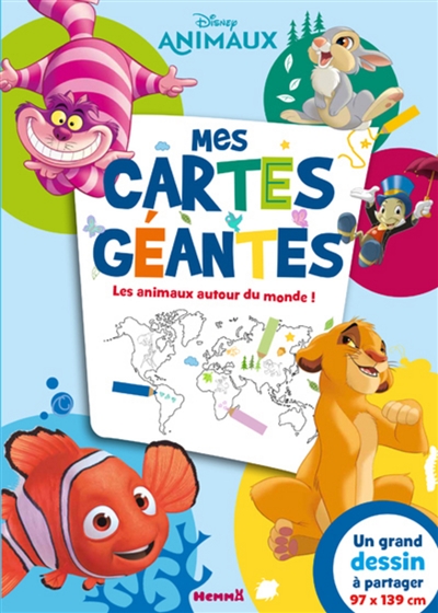 Mes cartes géantes. Les animaux autour du monde !