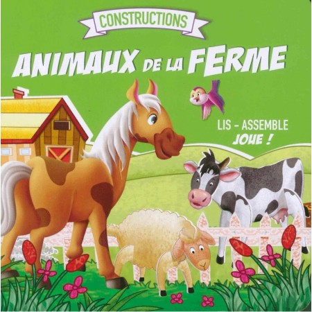 Constructions animaux ferme à assembler
