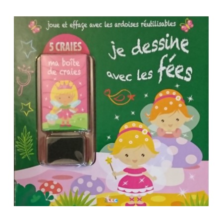 Je dessine avec les fées + 5 Craies