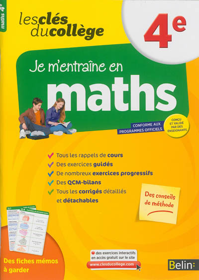 Clés du collège - Maths 4e