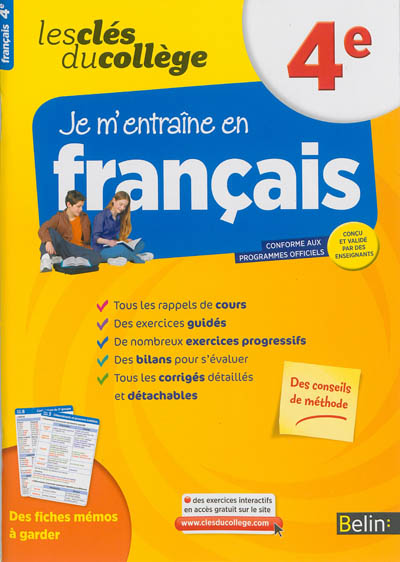 Clés du collège - Français 4e 