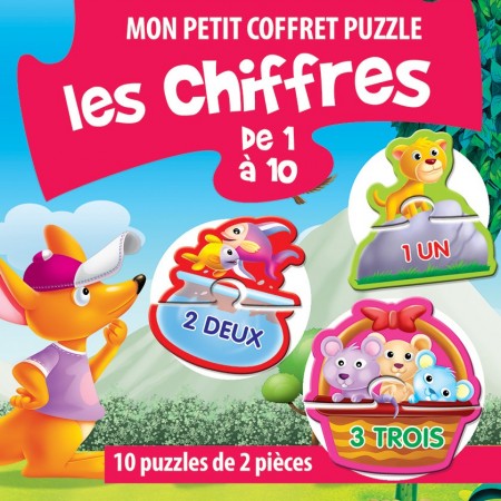 Mon petit coffret puzzle - Les chiffres de 1 à 10