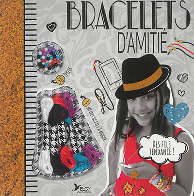 Bracelets de l'amitié - Avec 50 perles et 5 mètres de fils à broder