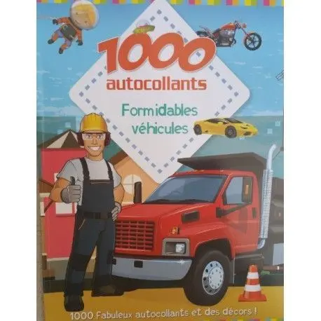 1000 autocollants - Formidables véhicules