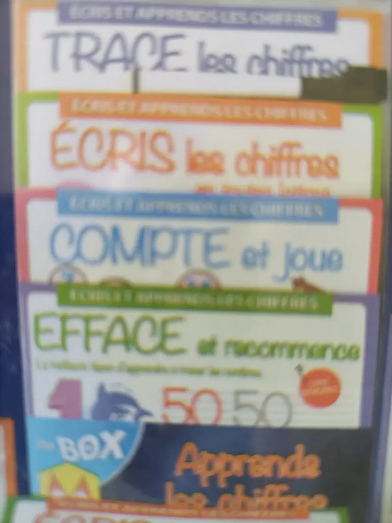 Ma box Apprends les chiffres - 3 cahiers effaçables+1feutre 