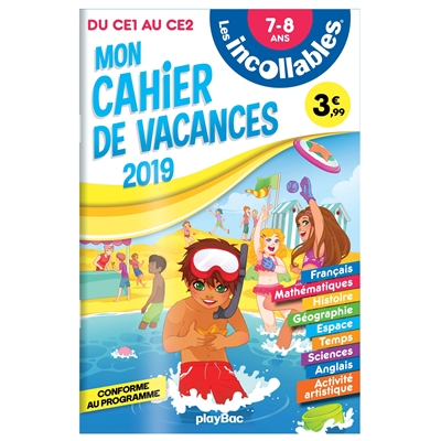 Les incollables - Cahier de vacances  Du CE1 au CE2