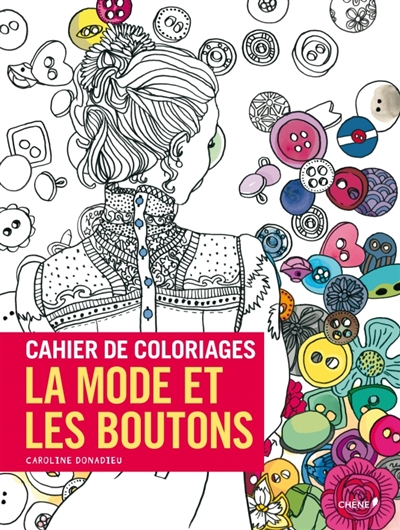 Cahier de coloriages : la mode et les boutons