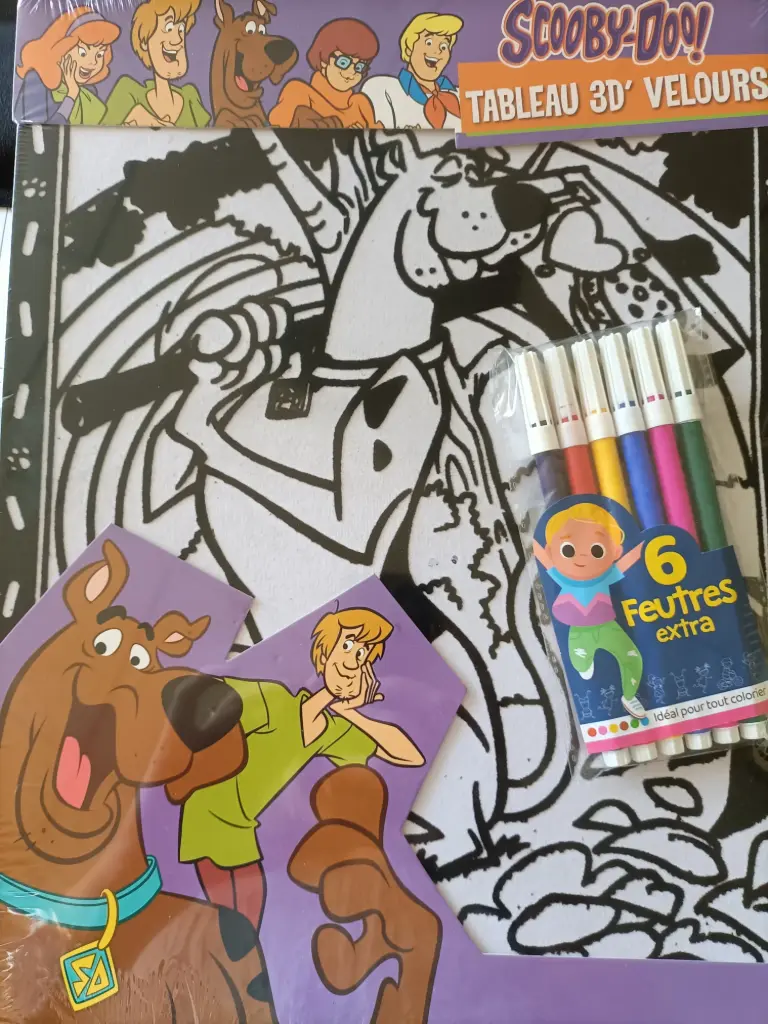 Scooby-Doo (hamburger)- Feutrine + 12 feutres