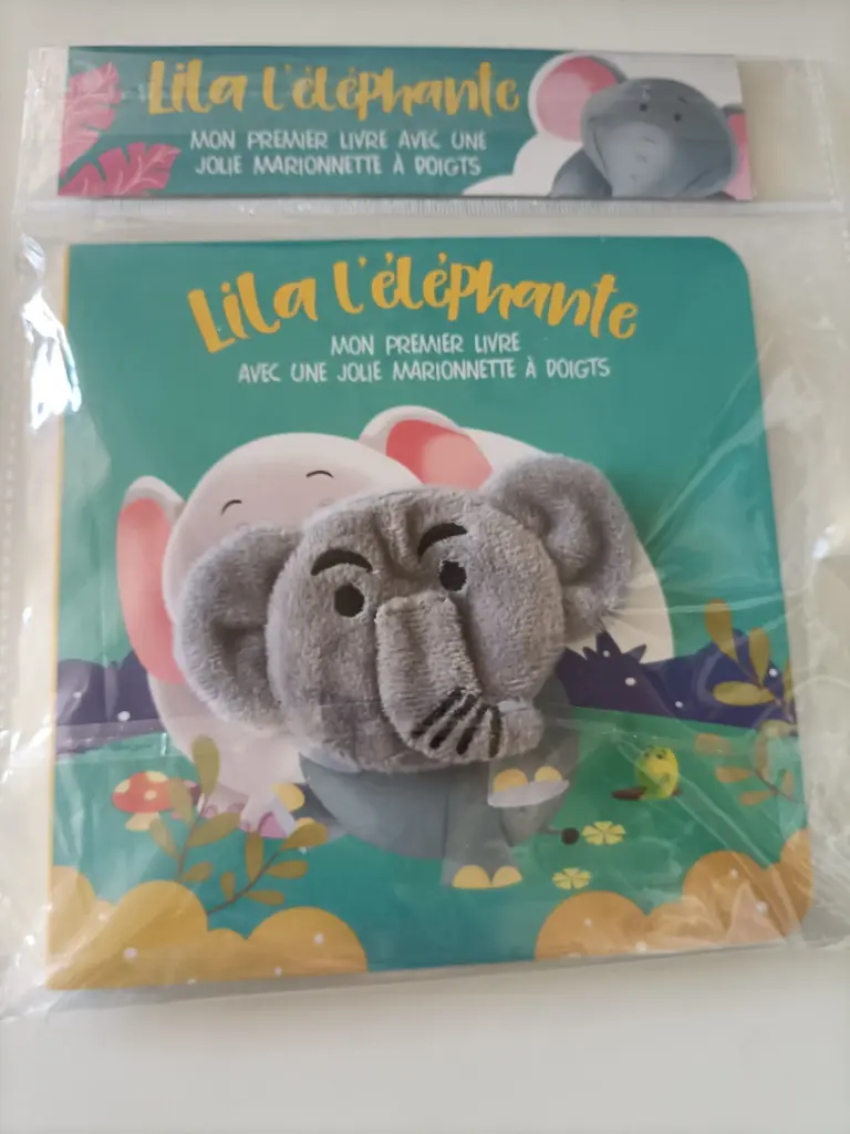 Livre peluche - Lila l'éléphante