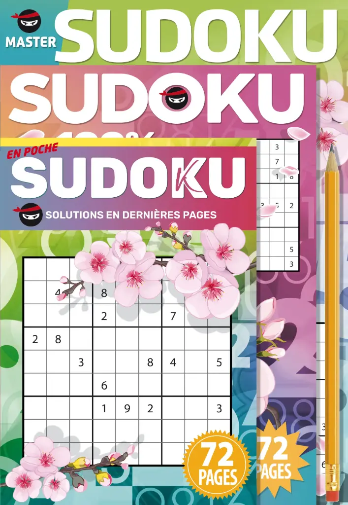 Pochette - 3 Sudokus + 1 crayon