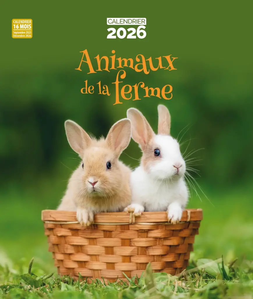 Calendrier 2026 - Animaux de la ferme
