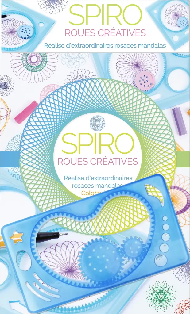 Spiro roues créatives avec règle à dessin