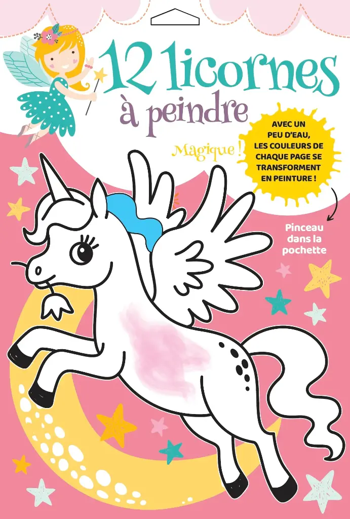 12 licornes à peindre + 1 pinceau