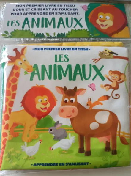 Mon 1er livre en tissu - Les animaux