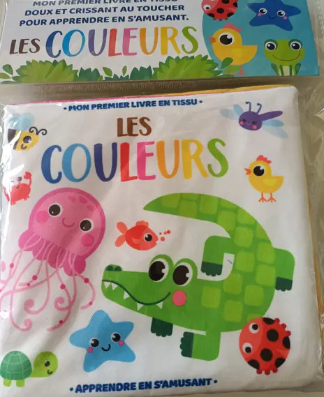 Mon 1er livre en tissu - Les couleurs