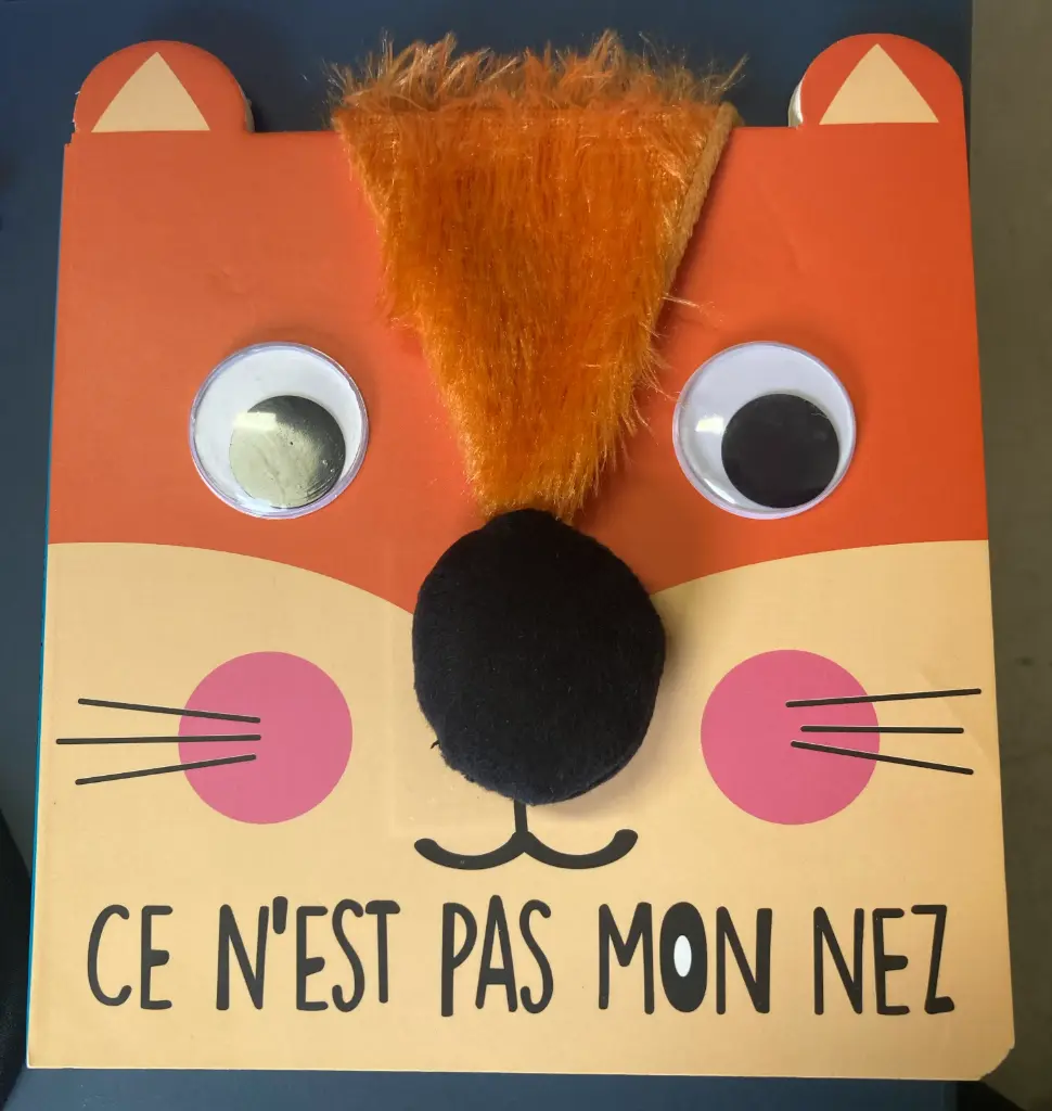 Livre peluche - Ce n'est pas mon nez