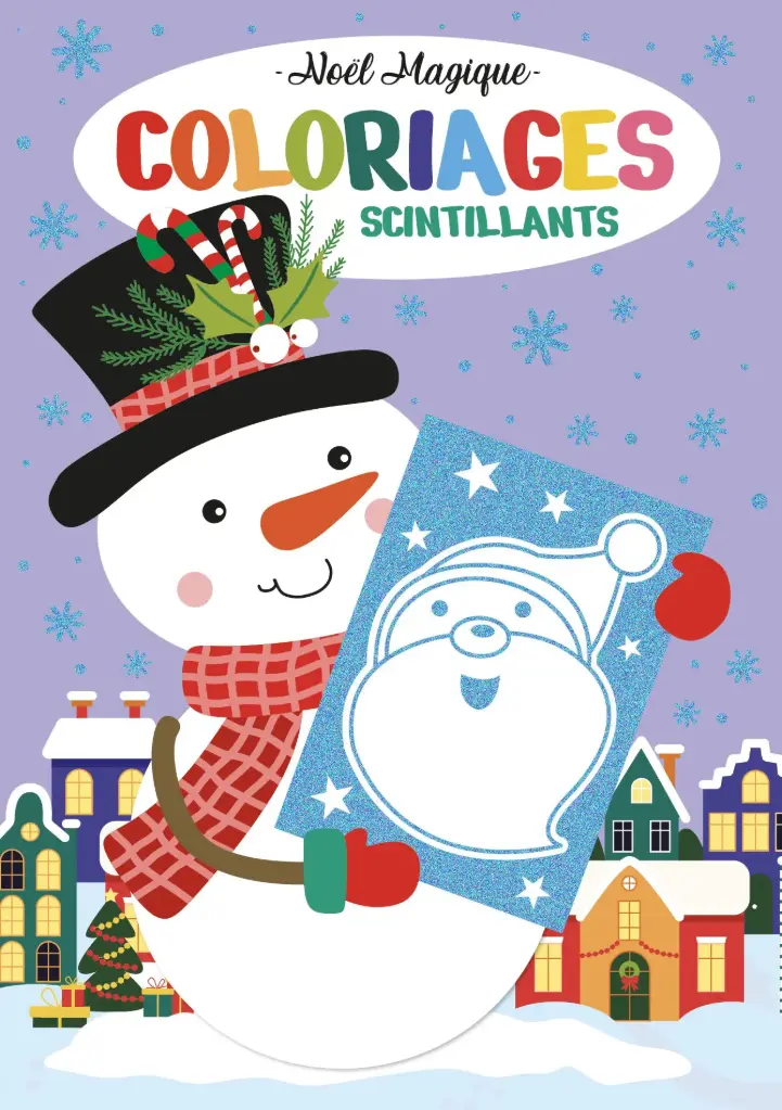 Noël magique, coloriages scintillants