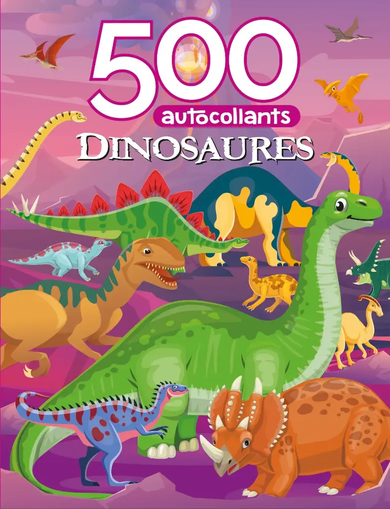500 AUTOCOLLANTS DINOSAURES 