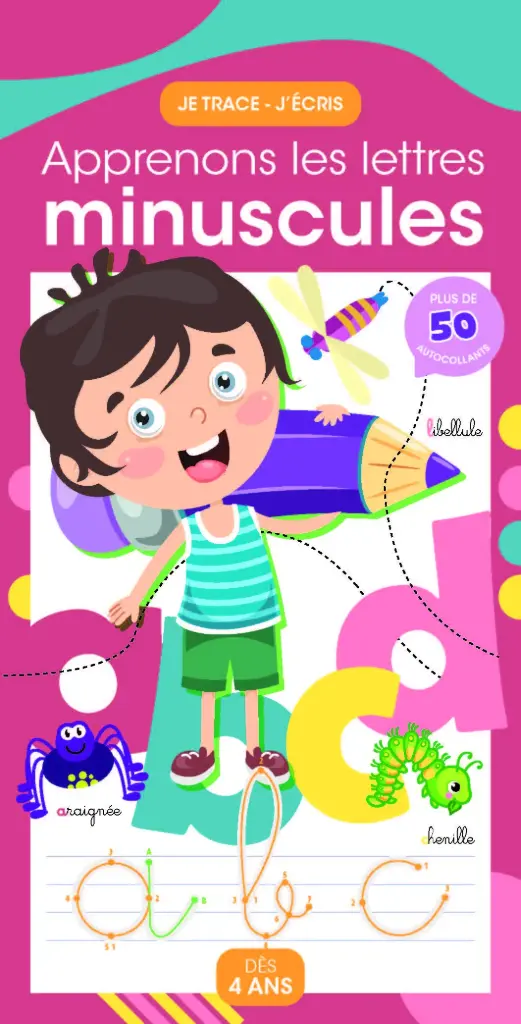 Apprenons les lettres minuscules - Je trace, j'écris