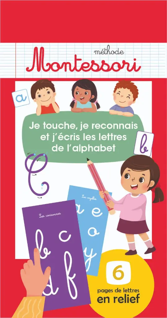 BLOC SPIRALES MONTESSORI LETTRES 