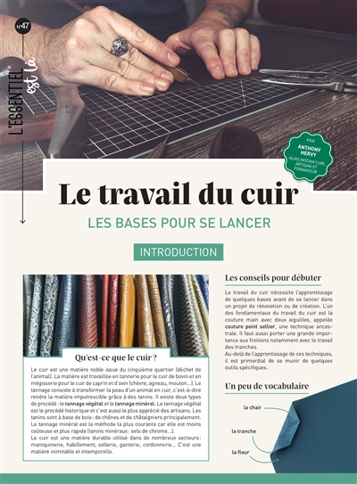 LE TRAVAIL DU CUIR - LES BASES POUR SE LANCER