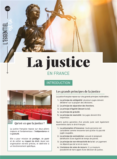 LA JUSTICE - EN FRANCE