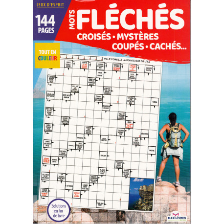 Mots fléchés, croisés, mystères, coupés... 144p