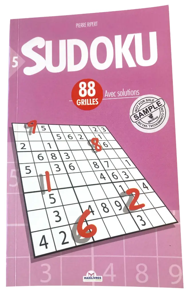 Sudoku 88 grilles N°5 avec solutions